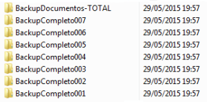 Estrutura de Pastas Backup Iperius